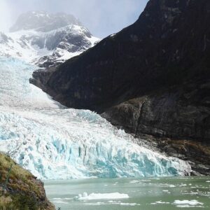 Serrano Glacier, ice and mountain