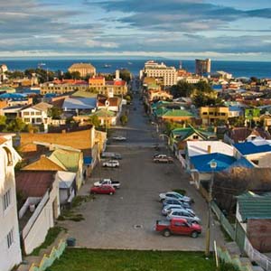Panoramic view of Punta Arenas