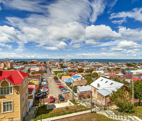 Panoramic view of Punta Arenas