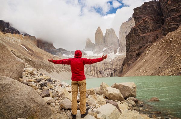 Vista Base Torres en el Parque Torres del Paine